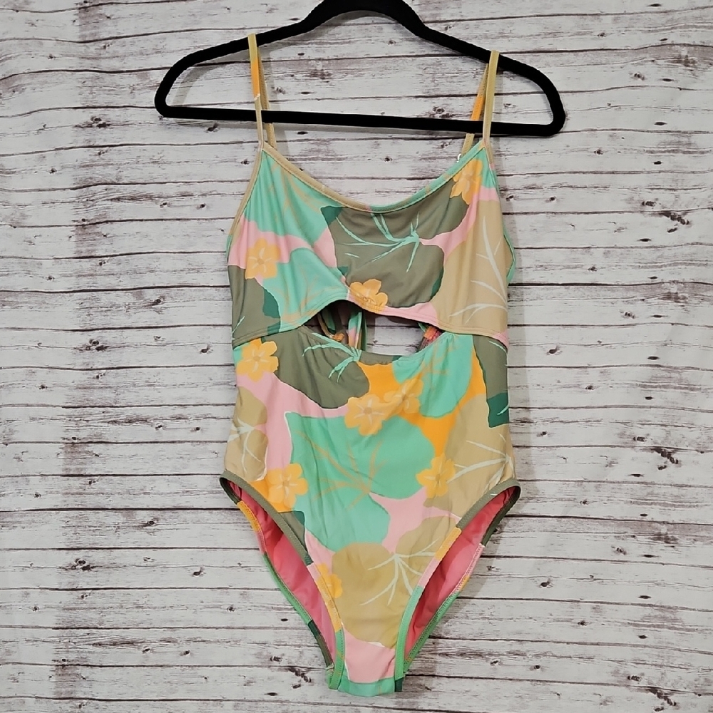Kate Spade Multicolor Floral Womens One Piece Swimsuit